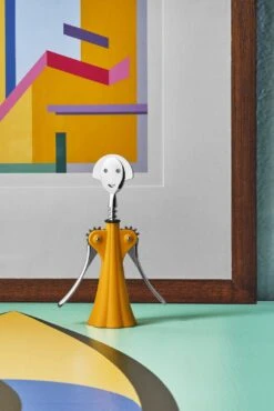 Alessi Kurkentrekker Anna G. - AM01 DY - Geel - Door Alessandro Mendini -Cuisine Et Table 0013 AM01 DY amb 2x3