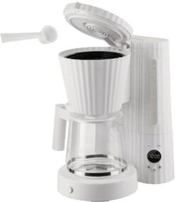 Alessi Filter-koffiezetapparaat Plissé - 1.5 Liter - Grijs - Michele De Lucchi - MDL14 G -Cuisine Et Table 0013 MDL14 W 03 1x1 300dpi 1250pxl 1