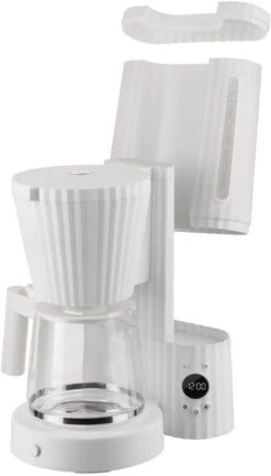 Alessi Filter-koffiezetapparaat Plissé - 1.5 Liter - Grijs - Michele De Lucchi - MDL14 G -Cuisine Et Table 0015 MDL14 W 04 1x1 300dpi 1250pxl 1