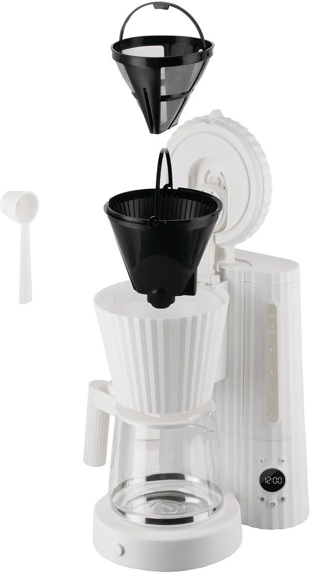 Alessi Filter-koffiezetapparaat Plissé - 1.5 Liter - Zwart - Michele De Lucchi - MDL14 B 4 Alessi Filter-koffiezetapparaat Plissé - 1.5 Liter - Zwart - Michele De Lucchi - MDL14 B - Image 2