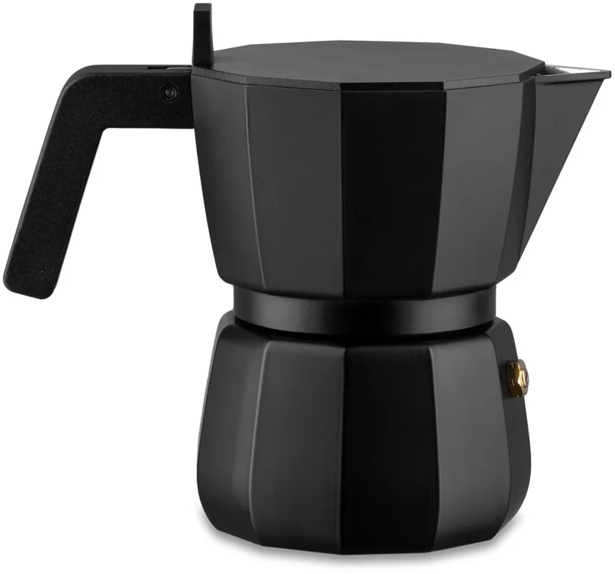 Alessi Percolator Moka Black - DC06/3 B - 3 Kops - Door David Chipperfield 3 Alessi Percolator Moka Black - DC06/3 B - 3 Kops - Door David Chipperfield