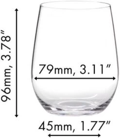 Riedel Witte Wijnglazen O Wine - Viognier / Chardonnay - 6 Stuks -Cuisine Et Table 041400005 dimensions MfVXbFDT 2 1