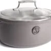 Saveur Selects Braadpan Ovaal Voyage - Rabbit Grey - ø 30 Cm / 5.6 Liter - Geëmailleerde Anti-aanbaklaag