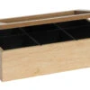Sakura Tea Theedoos - Hout - 6-vaks - Met Fluweel - 24 X 16 Cm 1 Sakura Tea Theedoos - Hout - 6-vaks - Met Fluweel - 24 X 16 Cm -Cuisine Et Table 1 6 vaks 1