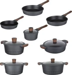 Resto Kitchenware Pannenset - 13 Delige Set - Inductie En Alle Andere Warmtebronnen