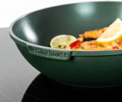 Westinghouse Pannenset Performance (Wokpan + Grillpan) ø 28 Cm - Groen - Inductie En Alle Andere Warmtebronnen -Cuisine Et Table 1200x1006