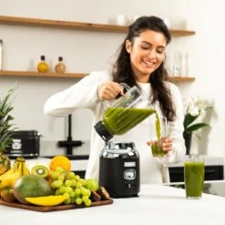 Westinghouse Retro Waterkoker + Broodrooster 2 Sleuven + Blender - Zwart -Cuisine Et Table 1200x1200 142