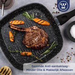 Westinghouse Pannenset Black Marble (Grillpan 28 Cm + Wokpan ø 30 Cm) - Inductie En Alle Andere Warmtebronnen -Cuisine Et Table 1200x1200 79