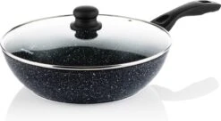Westinghouse Pannenset Black Marble (Grillpan 28 Cm + Wokpan ø 30 Cm) - Inductie En Alle Andere Warmtebronnen -Cuisine Et Table 1200x661 1