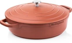 Westinghouse Pannenset Performance (Braadpan + Hapjespan) ø 28 Cm - Rood - Inductie En Alle Andere Warmtebronnen -Cuisine Et Table 1200x731