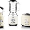 Westinghouse Retro Waterkoker + Broodrooster 2 Sleuven + Blender - Wit -Cuisine Et Table 1200x734 1