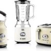 Westinghouse Retro Waterkoker + Broodrooster 4 Sleuven + Blender - Wit -Cuisine Et Table 1200x740