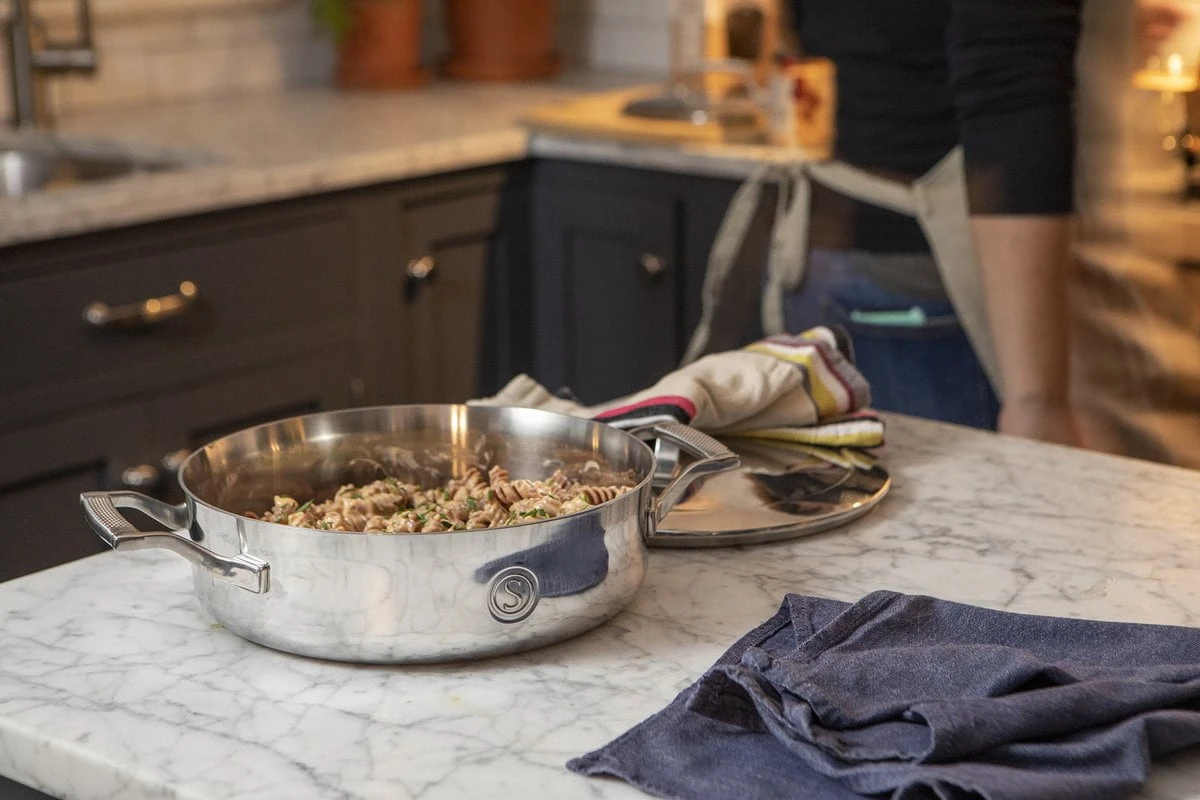 Saveur Selects Hapjespan Voyage - TriPly RVS - ø 25 Cm - Zonder Anti-aanbaklaag 4 Saveur Selects Hapjespan Voyage - TriPly RVS - ø 25 Cm - Zonder Anti-aanbaklaag - Image 2