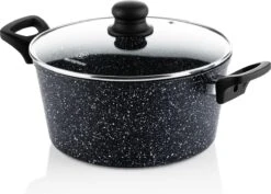 Westinghouse Pannenset Black Marble (Braadpan ø 24 Cm + Steelpan ø 18 Cm) - Inductie En Alle Andere Warmtebronnen -Cuisine Et Table 1200x862 1