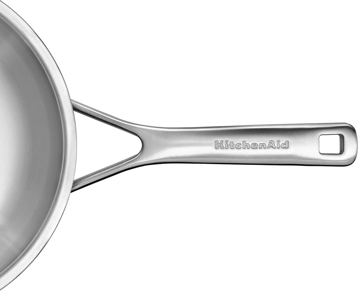 KitchenAid Wokpan - Multi-Ply RVS - ø 28 Cm / 3.6 Liter 7 KitchenAid Wokpan - Multi-Ply RVS - ø 28 Cm / 3.6 Liter - Image 5