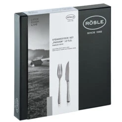 Rosle Steakbestek Passion - 12-Delig -Cuisine Et Table 13779 04 Steak Besteck Set Passion 12 teilig Edelstahl