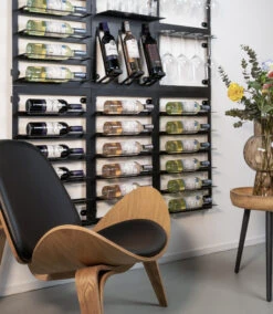 Blackwell Wijnrek - Voor 6 Flessen - Zwart -Cuisine Et Table 17 COOK2030 1