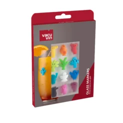 Vacu Vin Wijnglasherkenners - Gekleurd - 12 Stuks 9 Vacu Vin Wijnglasherkenners - Gekleurd - 12 Stuks -Cuisine Et Table 1886060 Glass Markers Party People 12 pcs Pack