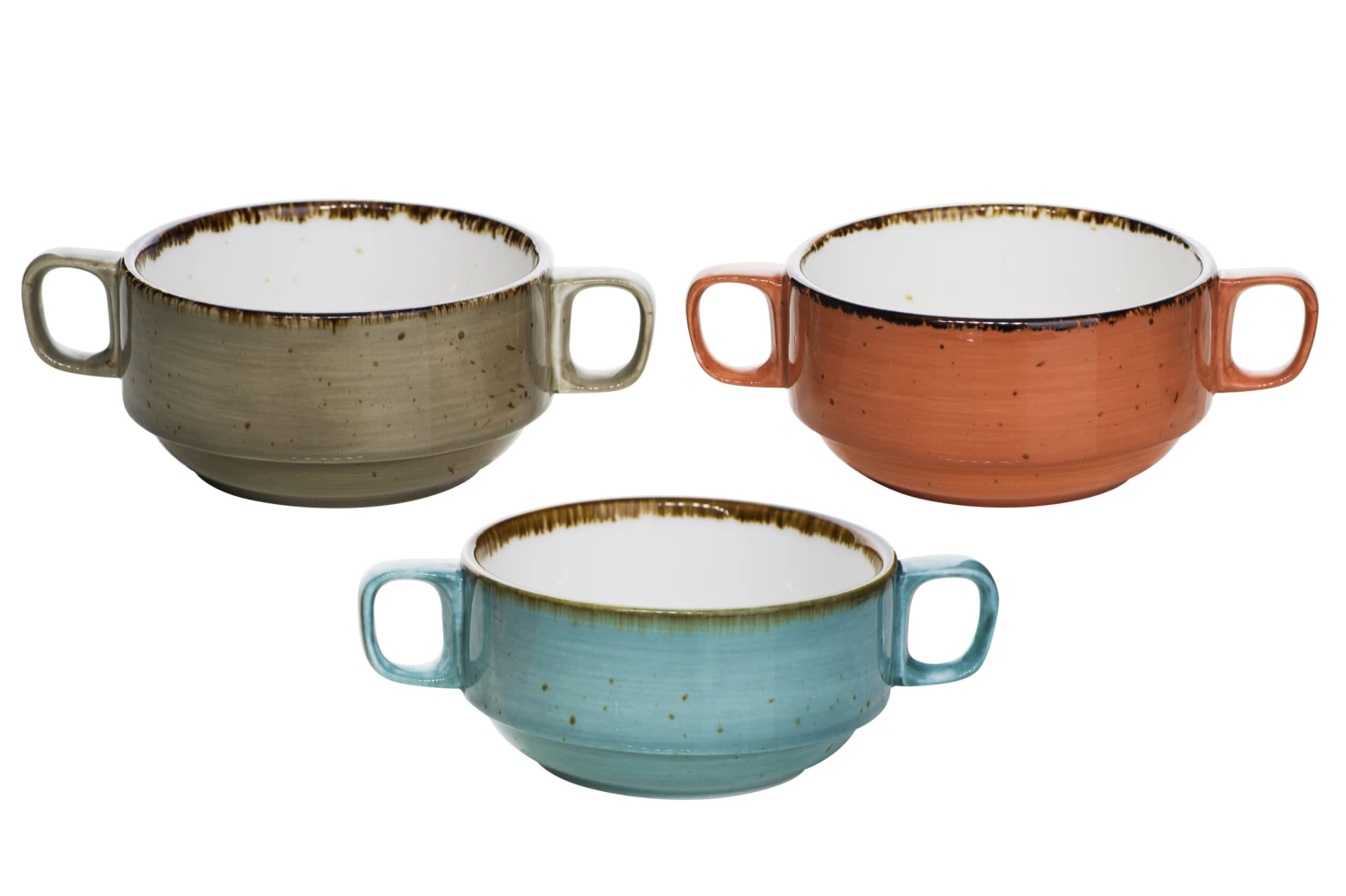 Cosy & Trendy Soepkommen Brisbane ø 10 Cm / 200 Ml - 3 Stuks 3 Cosy & Trendy Soepkommen Brisbane ø 10 Cm / 200 Ml - 3 Stuks