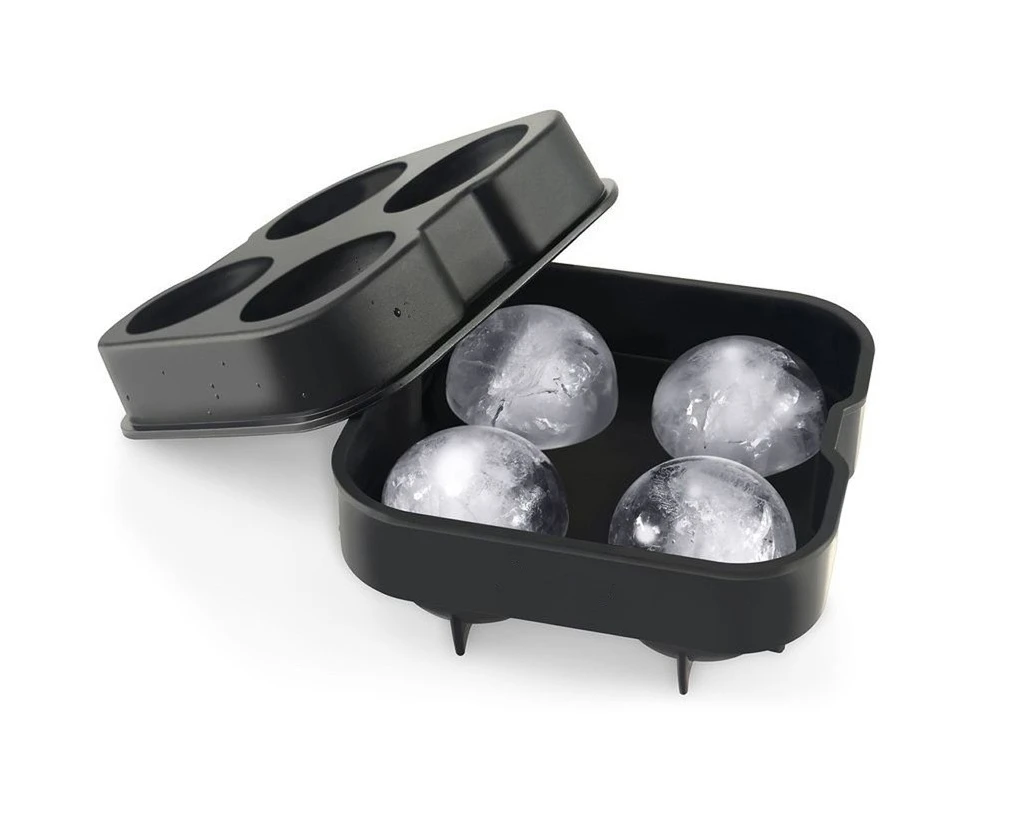 Sareva IJsblokjesvorm - 4 Ronde Ijsbollen - Siliconen - Easy Release - Herbruikbaar 6 Sareva IJsblokjesvorm - 4 Ronde Ijsbollen - Siliconen - Easy Release - Herbruikbaar - Image 4