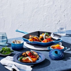 Le Creuset Grillpan Signature - Azure - 26 X 26 Cm - Geëmailleerde Anti-aanbaklaag -Cuisine Et Table 20183262200422 alt4