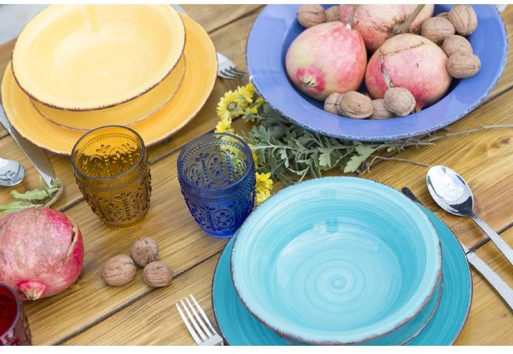 Villa D'Este Serviesset Baita - Colori Caldi - 18-delig / 6 Personen 5 Villa D'Este Serviesset Baita - Colori Caldi - 18-delig / 6 Personen - Image 3