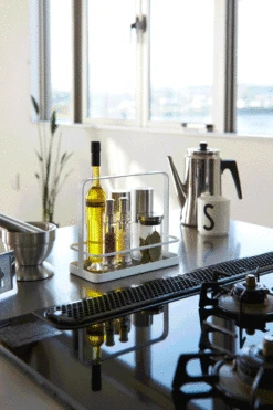 Yamazaki Kruidenrek Tower Wit -Cuisine Et Table 2254 TOWER SEASONING RACK WH 08 1000x