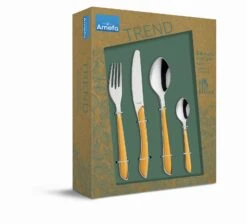 Amefa Bestekset Eclat - Mustard Yellow Matt - 24-delig / 6 Personen -Cuisine Et Table 2294YMTR42C71 1