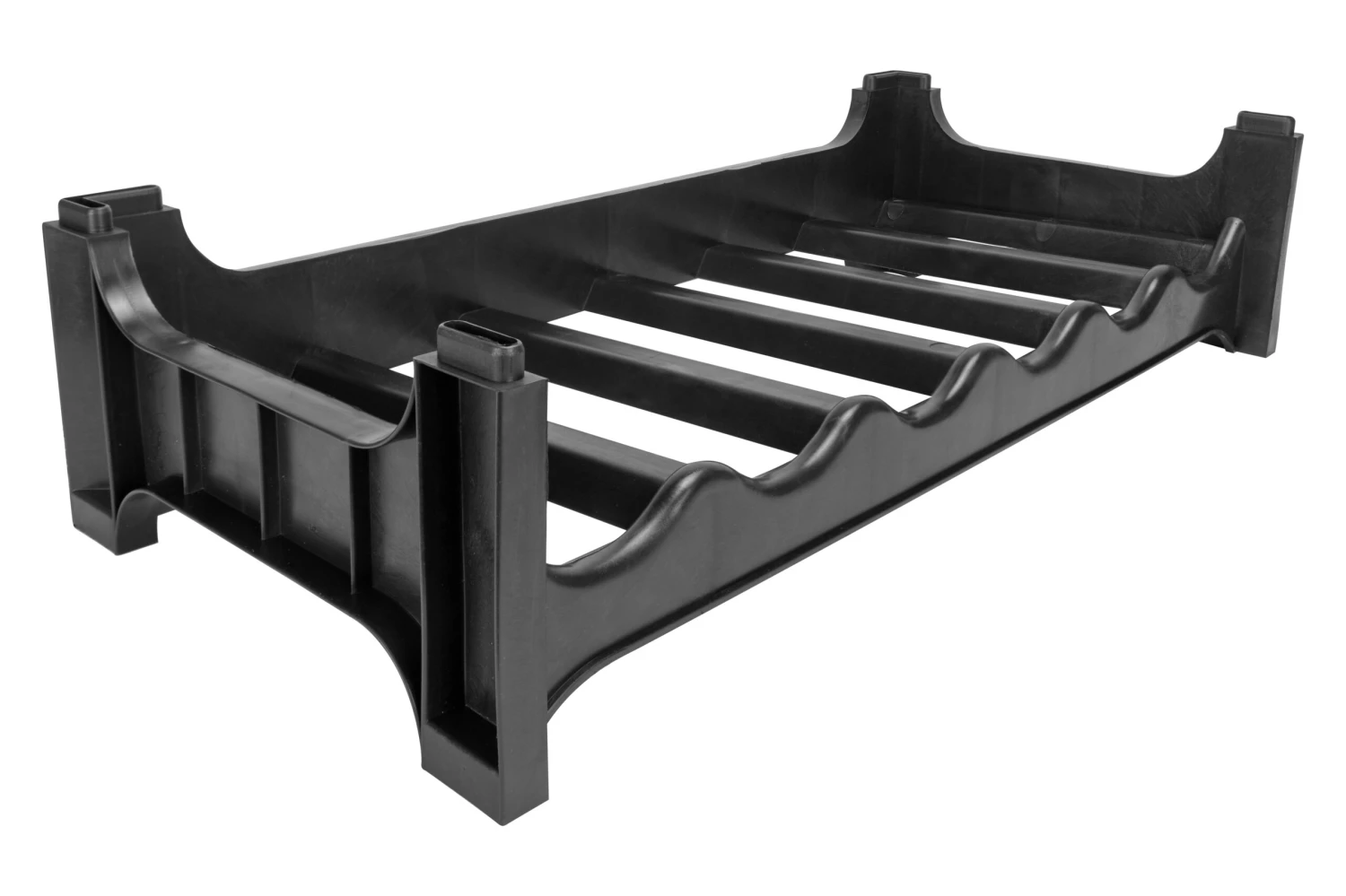 Wijnrek Stapelbaar - Kunststof - Zwart - 6 Flessen 4 Wijnrek Stapelbaar - Kunststof - Zwart - 6 Flessen - Image 2