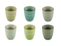 Studio Tavola Bekers Summer Green 350 Ml - 6 Stuks