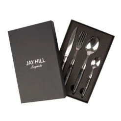 Jay Hill Bestekset Laguiole - Zwart - 16-delig / 4 Personen -Cuisine Et Table 3 8720812849643 2 1