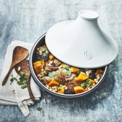 Emile Henry Tajine Delight - Zwart / Wit - Inductie - ø 33.5 Cm / 4 Liter -Cuisine Et Table 3289317766329 6