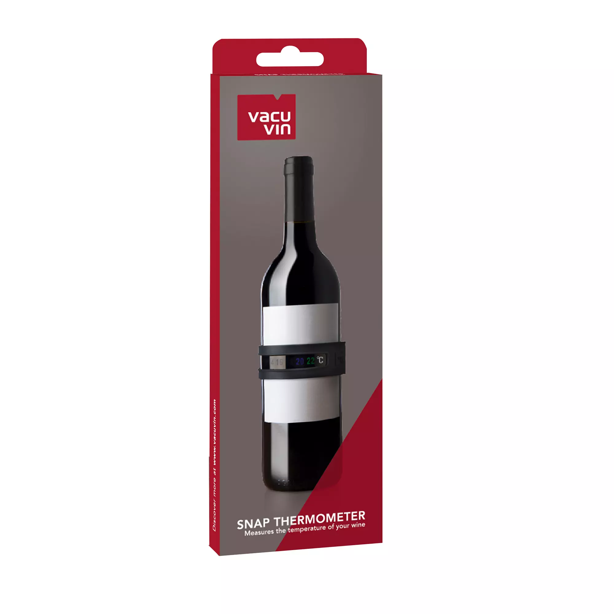Vacu Vin Wijnthermometer - Snap - Grijs 6 Vacu Vin Wijnthermometer - Snap - Grijs - Image 4