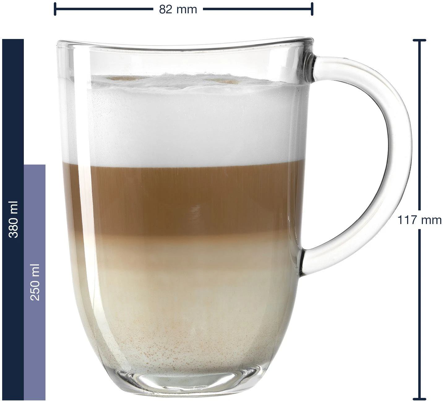 Leonardo Latte Macchiato Glazen Napoli 380 Ml - 6 Stuks 6 Leonardo Latte Macchiato Glazen Napoli 380 Ml - 6 Stuks - Image 4