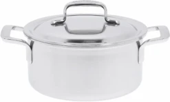 Demeyere 3 Delige Pannenset / Kookpannenset (ø 18 / 20 / 24 Cm) + Deksels Intense 5 - RVS -Cuisine Et Table 40851 391 0 01