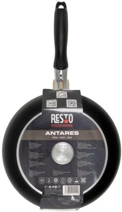 Resto Kitchenware Wokpan Antares - ø 24 Cm - Standaard Anti-aanbaklaag -Cuisine Et Table 4260709010120 4