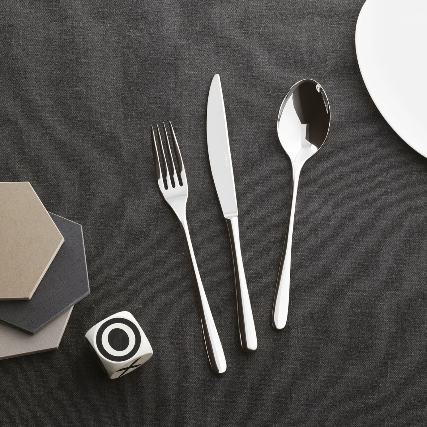 Sambonet Gebaksvorkjes Taste Zwart 6 Stuks 4 Sambonet Gebaksvorkjes Taste Zwart 6 Stuks - Image 2