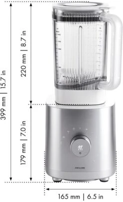 Zwilling Blender Enfinigy - 1.4 Liter - 1200 W - Zilver/Wit -Cuisine Et Table 53002 000 0 10