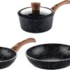 Westinghouse Pannenset Marble Wood (Koekenpan ø 28 En 30 Cm + Steelpan ø 18 Cm) - Inductie En Alle Andere Warmtebronnen -Cuisine Et Table 550x296