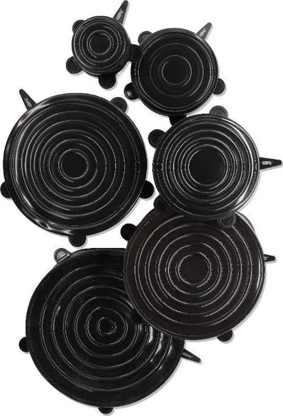 Gefu Siliconen Vershouddeksels Flexifresh 6-delig 3 Gefu Siliconen Vershouddeksels Flexifresh 6-delig