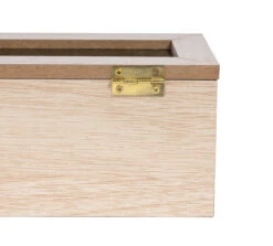 Sakura Tea Theedoos - Hout - 6-vaks - Met Fluweel - 43 X 9 Cm -Cuisine Et Table 6 6 vaks lang 10