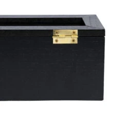 Sakura Tea Theedoos - Zwart - 6-vaks - Met Fluweel - 43 X 9 Cm -Cuisine Et Table 6 6 vaks lang 12