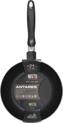 Resto Kitchenware Wokpannenset Antares ø 24 + 26 + 28 Cm - Inductie En Alle Andere Warmtebronnen -Cuisine Et Table 614x1200