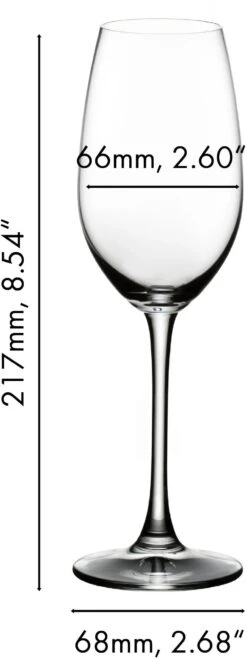 Riedel Champagne Glazen Ouverture - 2 Stuks -Cuisine Et Table 640800048 dimensions VqueIlRL 1