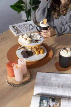 Jay Hill Etagere Marmer Goud 2-Laags -Cuisine Et Table 7 8720812849278 5