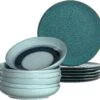 Leonardo Serviesset Matera (Dinerborden + Diepe Borden) - Blauw - 12-delig / 6 Personen -Cuisine Et Table 81OJ34cFQHL. AC SL1500