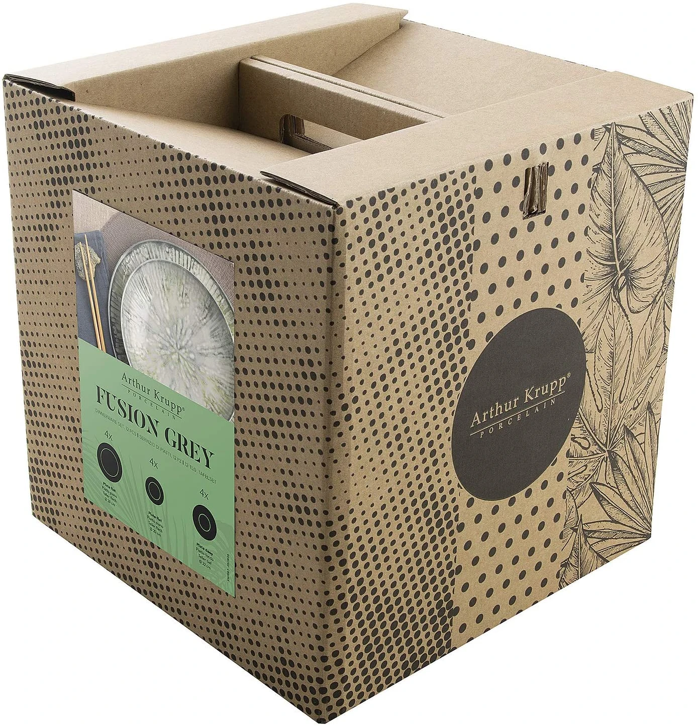 Arthur Krupp Serviesset Fusion Grey - 12-delig / 4 Personen 7 Arthur Krupp Serviesset Fusion Grey - 12-delig / 4 Personen - Image 5