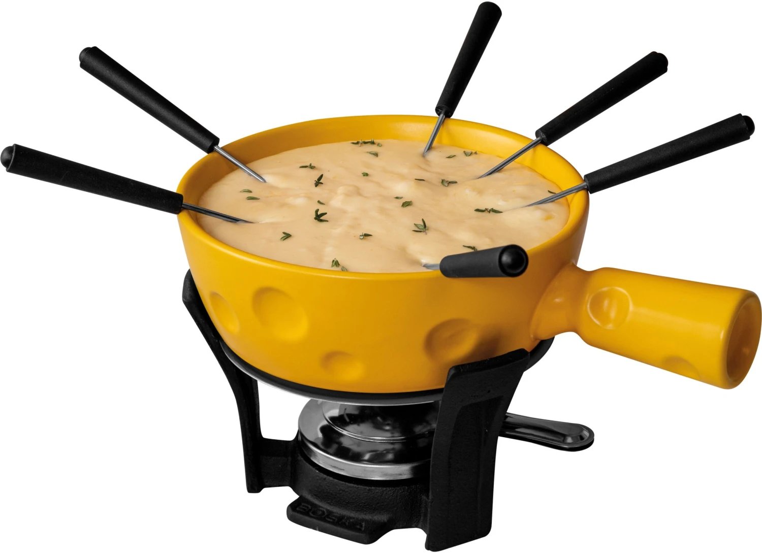 Boska Fondueset Cheesy - 6 Personen - Geel/zwart - 1.3 Liter 3 Boska Fondueset Cheesy - 6 Personen - Geel/zwart - 1.3 Liter
