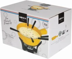 Boska Fondueset Cheesy - 6 Personen - Geel/zwart - 1.3 Liter 11 Boska Fondueset Cheesy - 6 Personen - Geel/zwart - 1.3 Liter -Cuisine Et Table 853512 fondue cheesy 1
