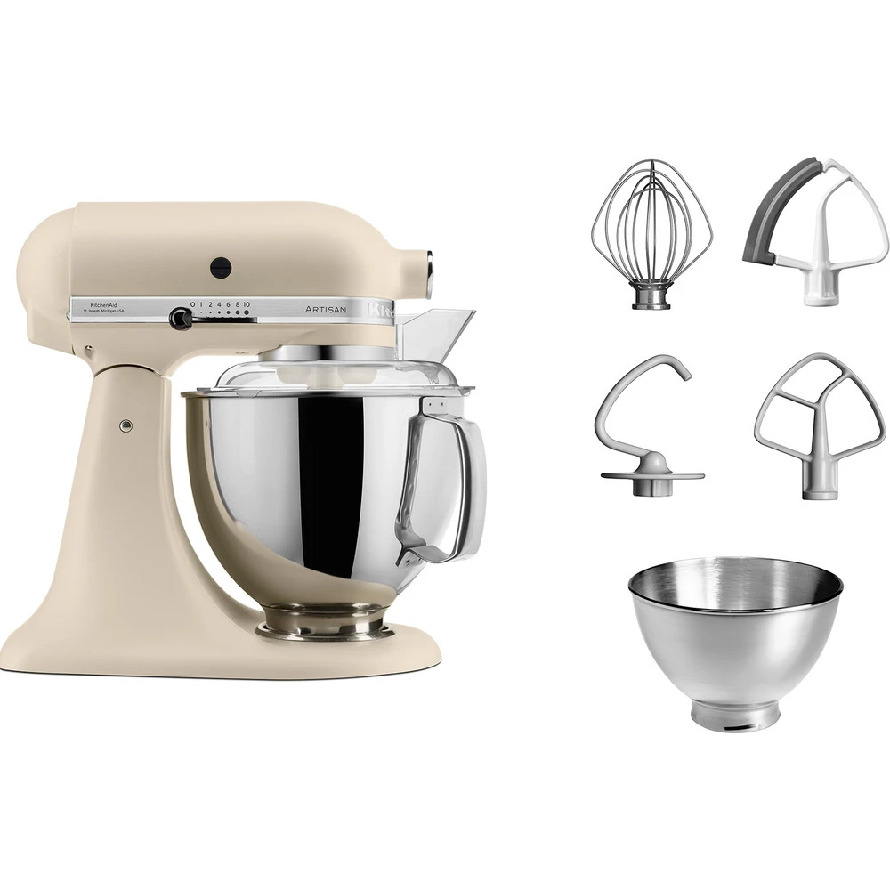 KitchenAid Keukenmachine Artisan - Kantelbare Kop - Fresh Linen - 4.8 Liter - 5KSM175PSEFL 4 KitchenAid Keukenmachine Artisan - Kantelbare Kop - Fresh Linen - 4.8 Liter - 5KSM175PSEFL - Image 2